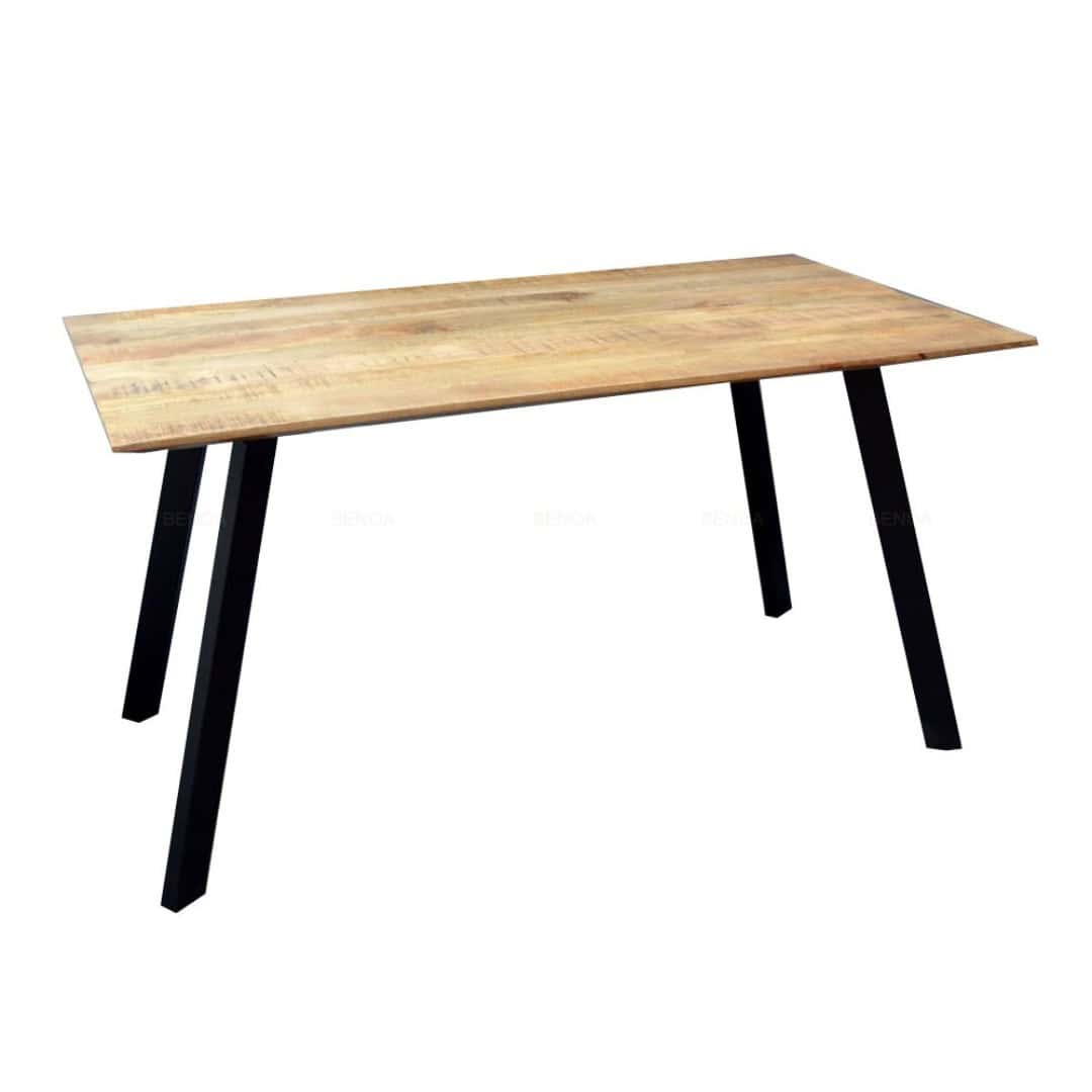 Eettafel Berlin rechthoekig Bruin - 140 cm