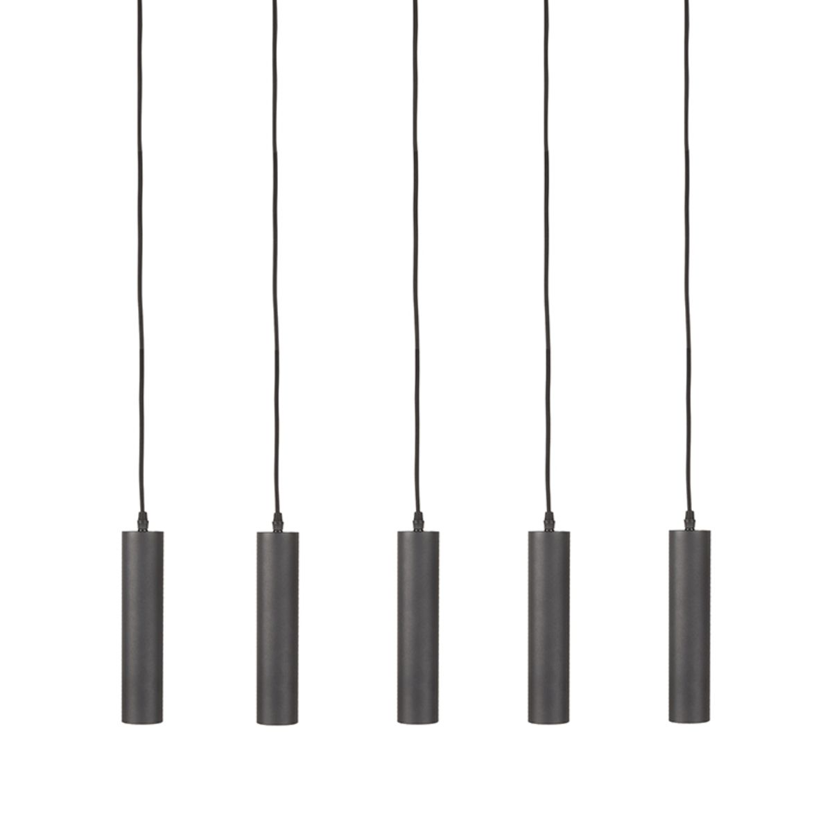 Hanglamp Ferroli - 5-lichts Zwart