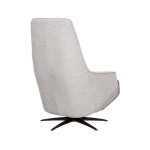 Achteraanzicht Elektrische Fauteuil Odense van LABEL51 in naturel royal boucle.