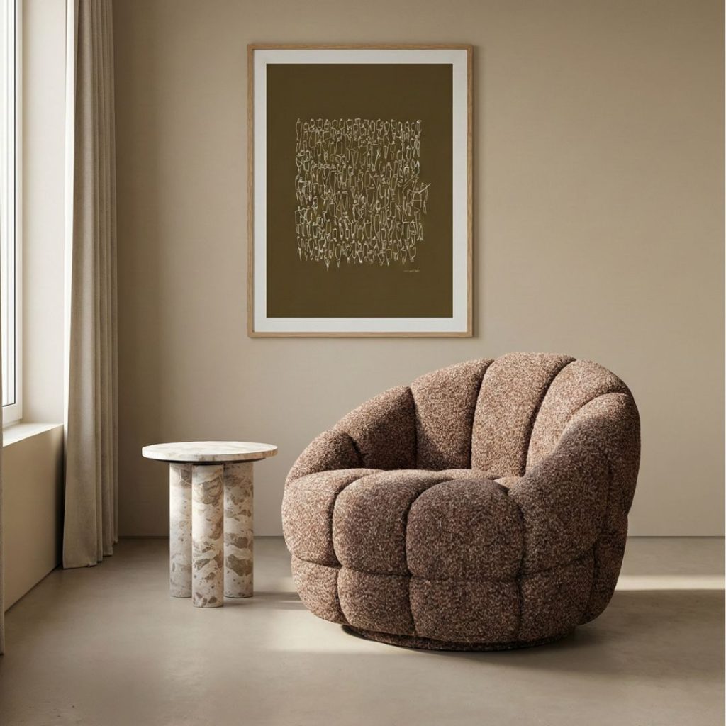 Statement fauteuil in bordeaux rood als eye-catcher in het interieur