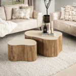 Salontafelset Mara uit de HUUS Premium Collectie is een stijlvolle en eigentijdse toevoeging aan je woonkamer