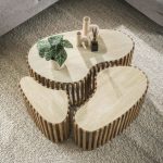 Salontafelset Nora uit de HUUS Premium Collectie is een stijlvolle en eigentijdse toevoeging aan je woonkamer