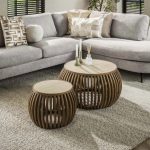 Salontafelset Nori uit de HUUS Premium Collectie is een stijlvolle en eigentijdse toevoeging aan je woonkamer