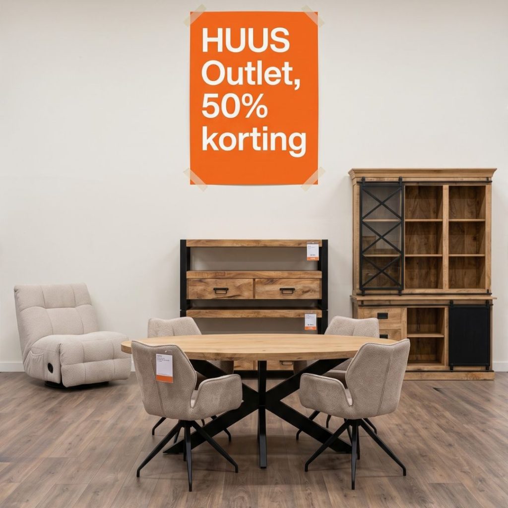 Meubel outlet Hengelo met banken, tafels en kasten voor bizar lage prijzen bij HUUS.
