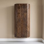 Hoge Kast Saya in espresso mangohout 140cm hoog hangend