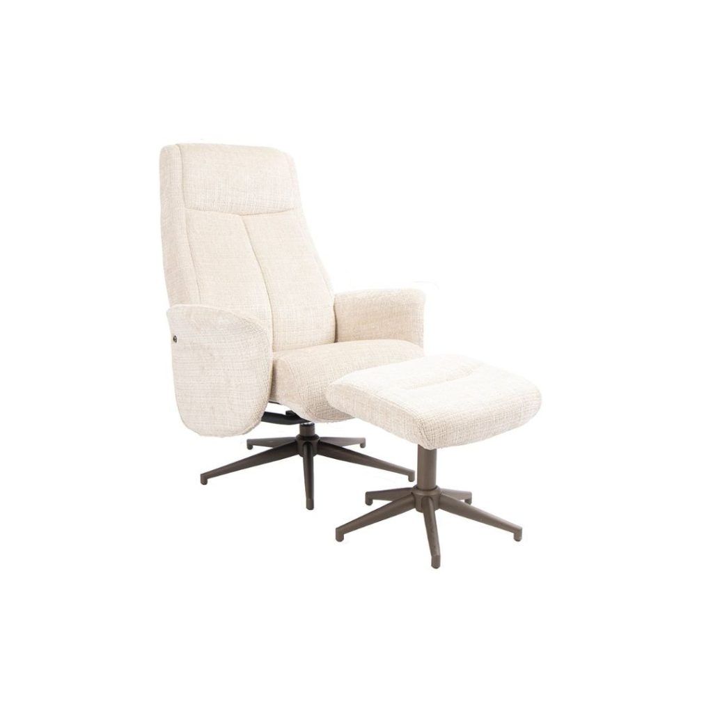 Draaifauteuil Tumba van LABEL51 nu in cremona stof en bronze poot verkrijgbaar bij HUUS