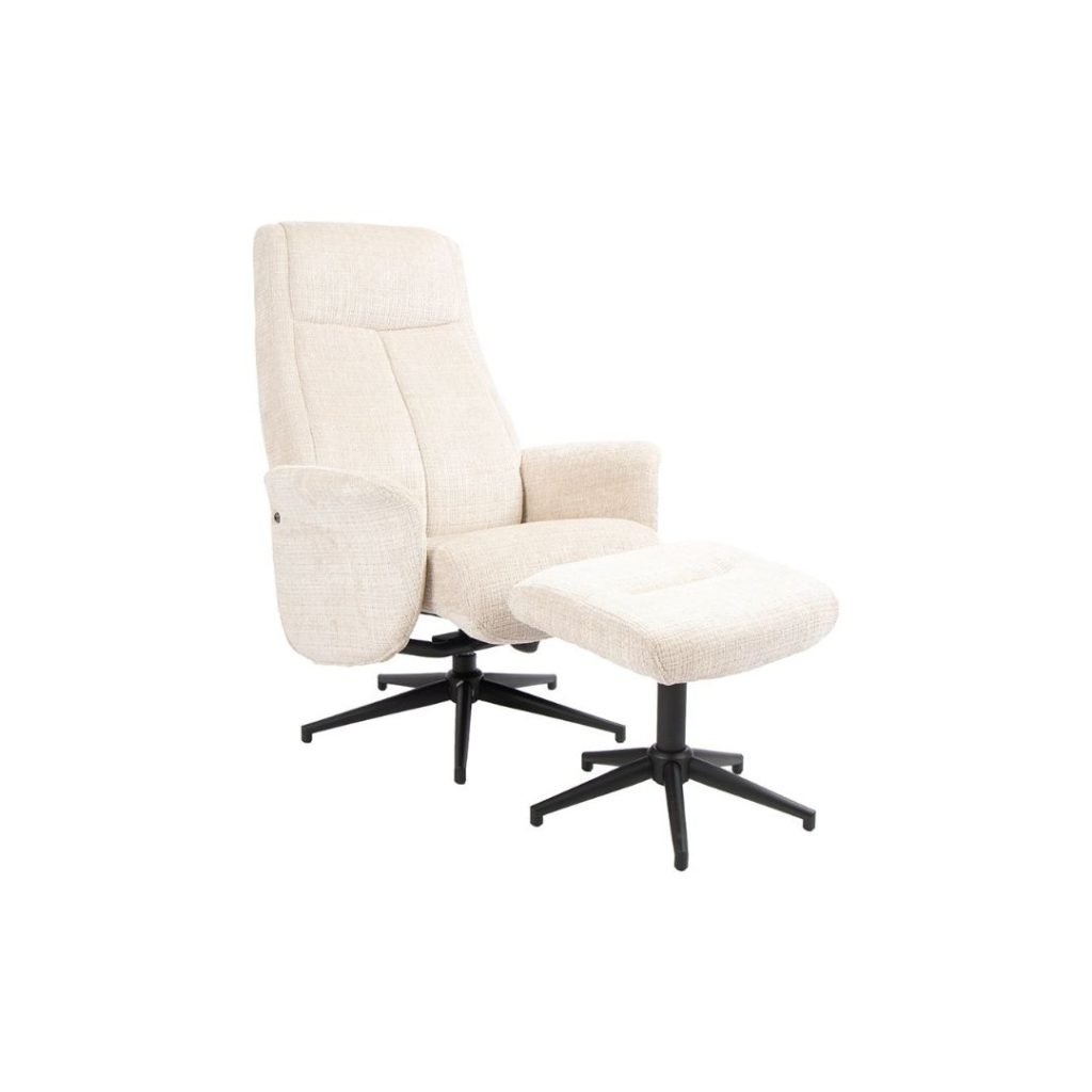 Draaifauteuil Tumba van LABEL51 nu in cremona stof en zwarte poot verkrijgbaar bij HUUS