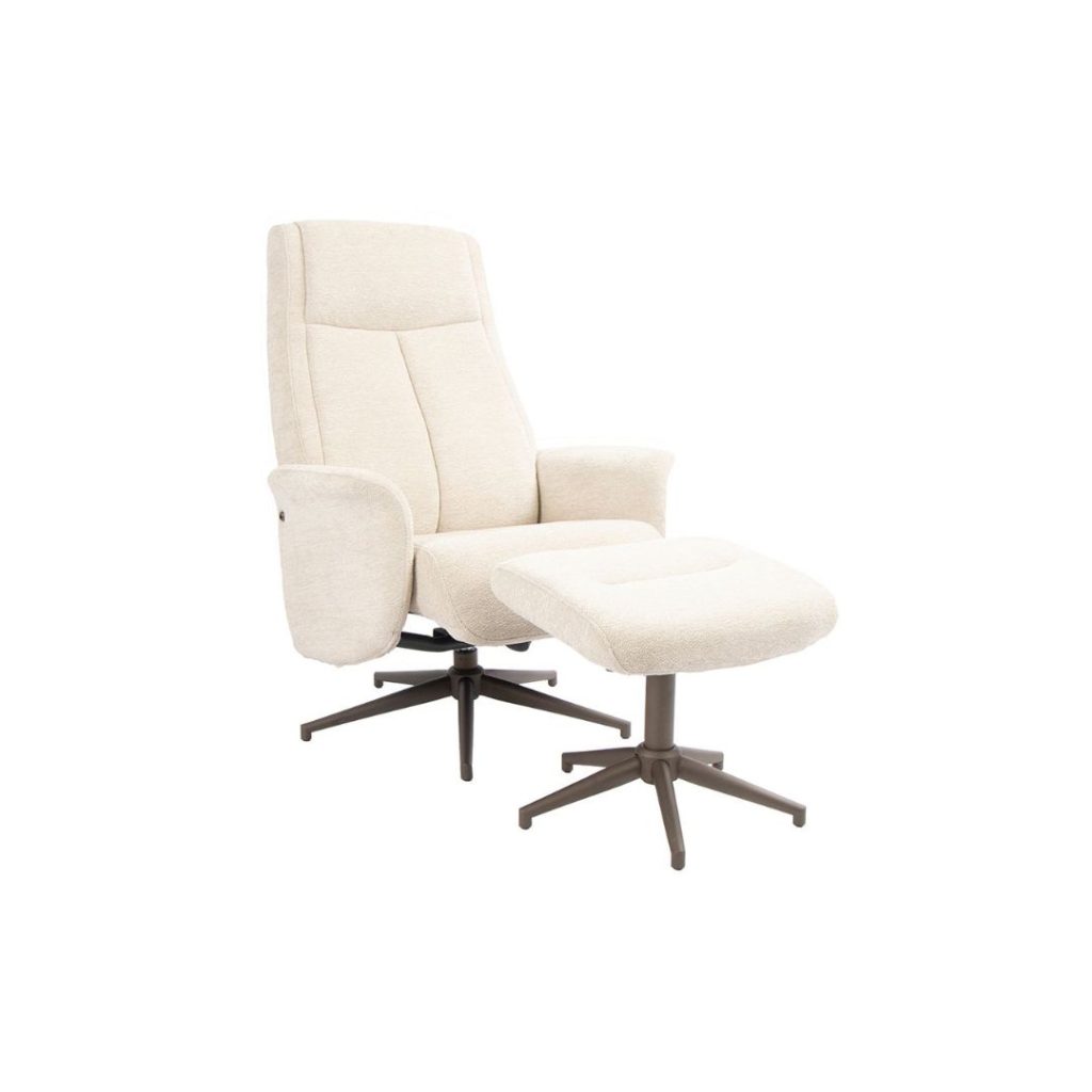 Draaifauteuil Tumba van LABEL51 nu in raven stof en bronze poot verkrijgbaar bij HUUS