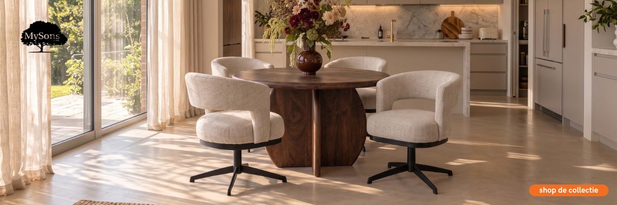 Mysons meubels bij HUUS – betaalbare design meubels van hoge kwaliteit voor een Japandi, hotel chique en modern interieur.
